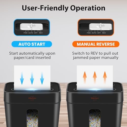 Manual 6 sheet cross cut shredder — photo 5