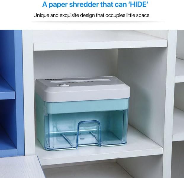Portable white mini micro cut shredder — photo 4