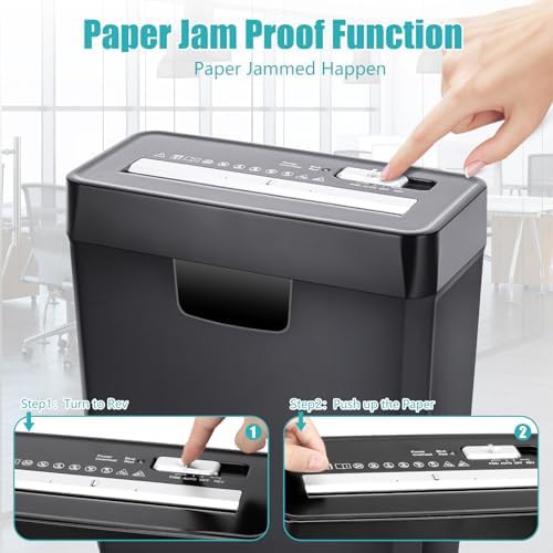 Eight sheet strip cut home shredder — photo 4