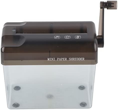 Grey manual desktop hand paper shredder
