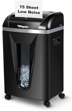 Cross cut shredder with transparent window