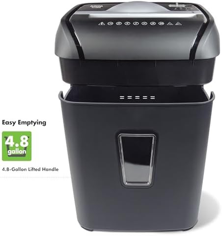 Anti jam 12 sheet crosscut paper shredder — photo 4