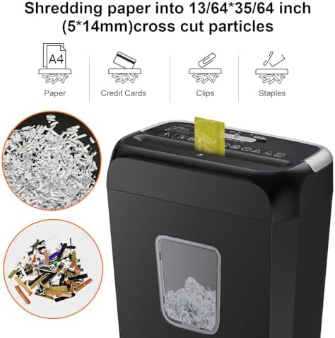 Cross cut shredder with 3.4 gallon bin — photo 3
