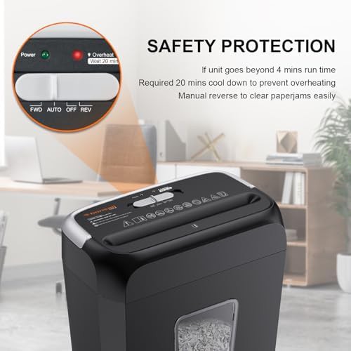 Cross cut shredder with 3.4 gallon bin — photo 4