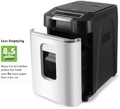 Commercial grade 220 sheet auto feed micro cut shredder — photo 5