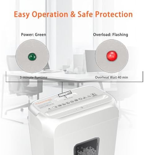 Quiet white cross cut portable shredder — photo 5