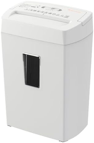 White heavy duty cross cut shredder