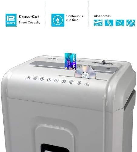 Anti jam 12 sheet cross cut shredder — photo 3