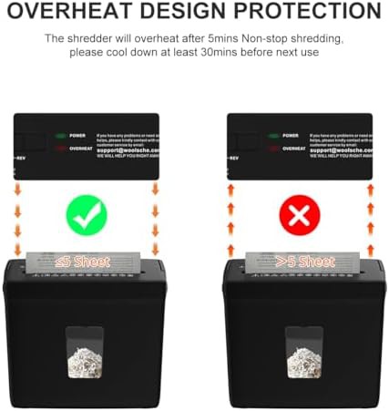 Five sheet desktop cross cut shredder — photo 5