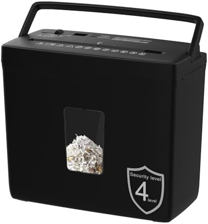 Small black anti jam cross cut shredder
