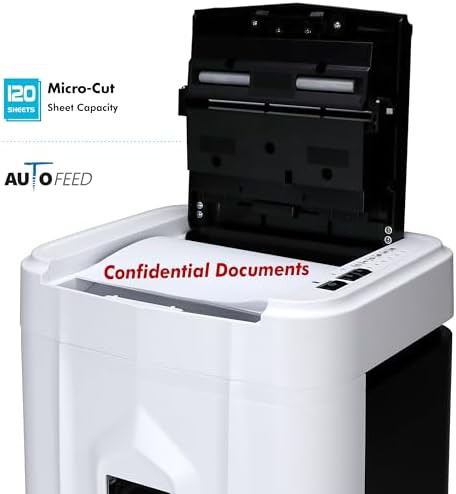 White and black 120 sheet auto feed micro cut — photo 3