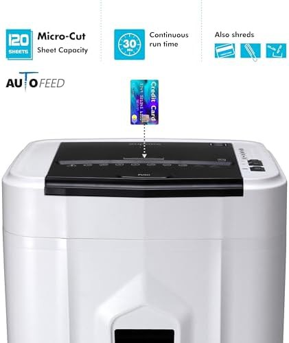 White and black 120 sheet auto feed micro cut — photo 4