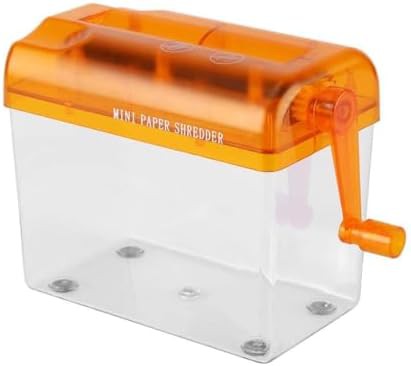 Manual hand crank A6 paper shredder