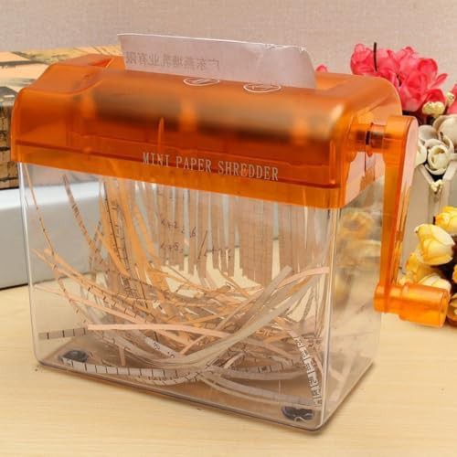 Manual hand crank A6 paper shredder — photo 3