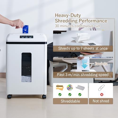 Professional P-7 security micro cut shredder — photo 4