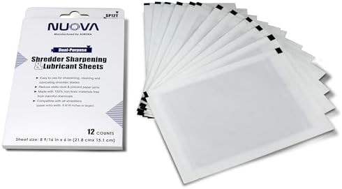 Paper shredder sharpening and lubricant sheets — photo 3