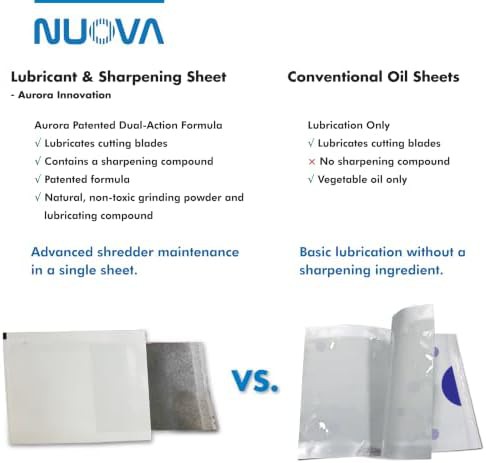 Paper shredder sharpening and lubricant sheets — photo 5