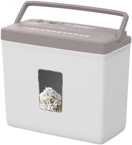 Compact brown and white cross cut shredder