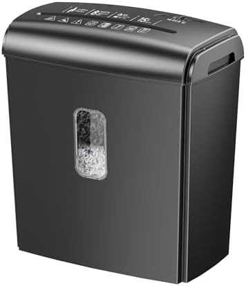 Eight sheet micro cut paper shredder