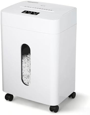 Quiet white shredder forty two decibels