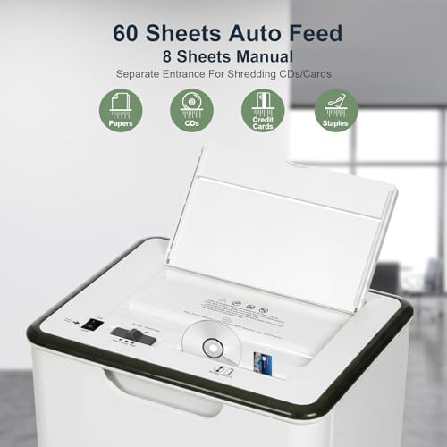 Sixty sheet auto feed staple friendly shredder — photo 3