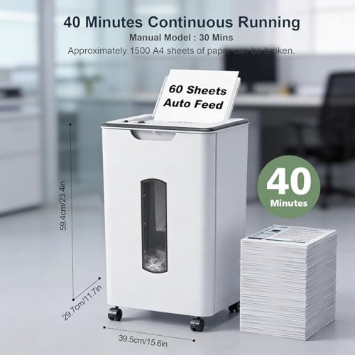 Sixty sheet auto feed staple friendly shredder — photo 5