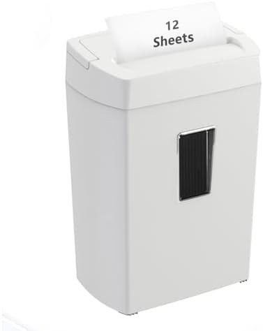 White twelve sheet crosscut shredder