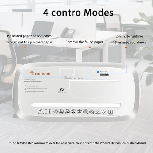 White strip cut low noise shredder — photo 3