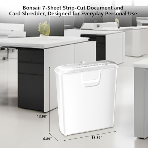 White strip cut low noise shredder — photo 4