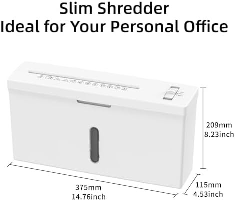 Slim high security micro cut desktop shredder — photo 4