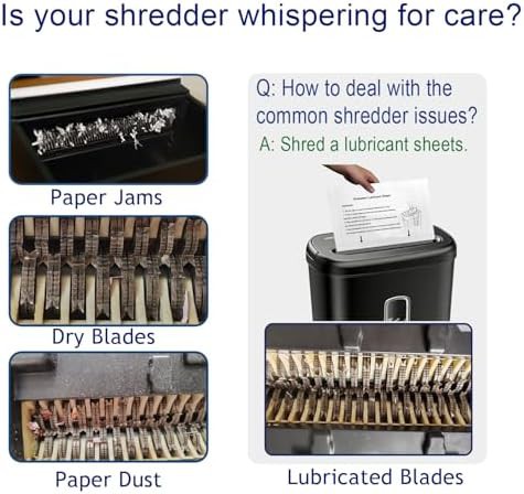 Lubricant sheets for shredder blade sharpening — photo 4