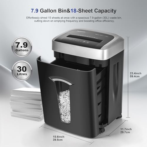 Eighteen sheet heavy duty continuous shredder — photo 4