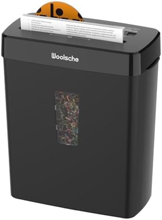 Ten sheet cross cut shredder with thirteen liter basket