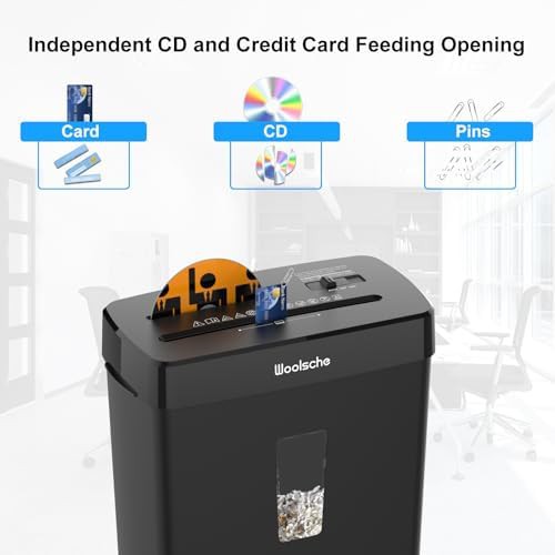 Ten sheet cross cut shredder with thirteen liter basket — photo 3