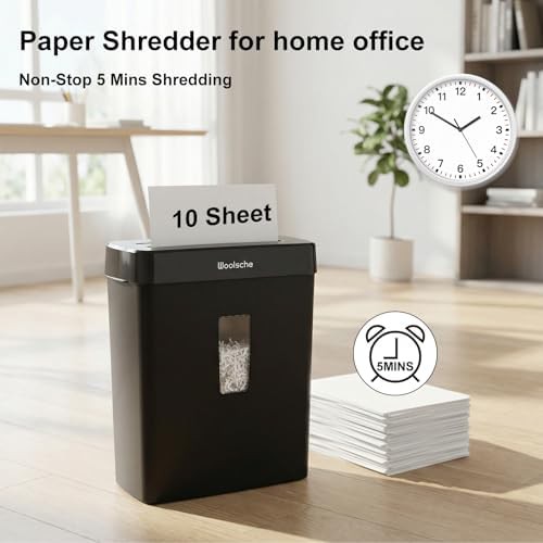 Ten sheet cross cut shredder with thirteen liter basket — photo 4