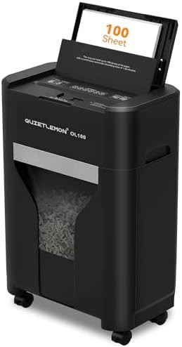 Cross Cut Auto Feed Shredder with Wheels