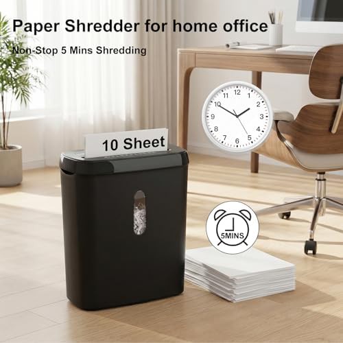Ten sheet strip cut shredder with twelve liter basket — photo 3