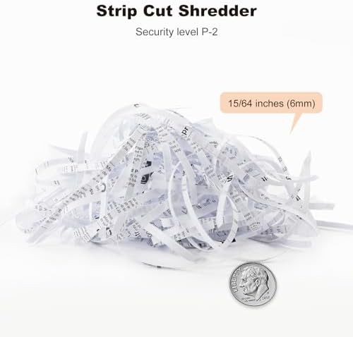 Portable six sheet strip cut shredder — photo 3