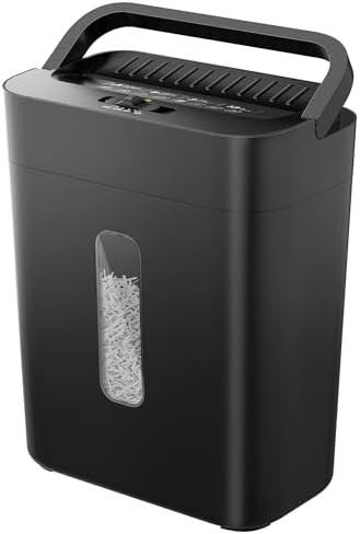 Portable six sheet cross cut shredder