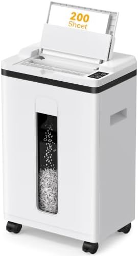 Touchscreen Micro Cut Shredder 200 Sheet Capacity