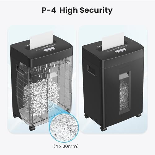 Heavy duty cross cut shredder with six gallon bin — photo 3