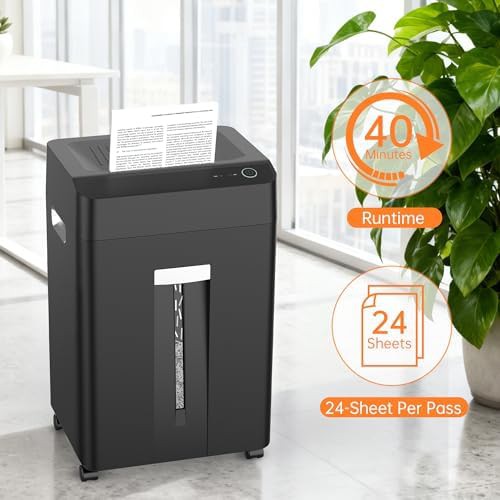High capacity cross cut commercial shredder — photo 4