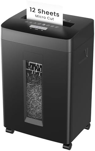 Commercial micro cut shredder with six gallon bin