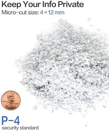 Commercial micro cut shredder with six gallon bin — photo 3