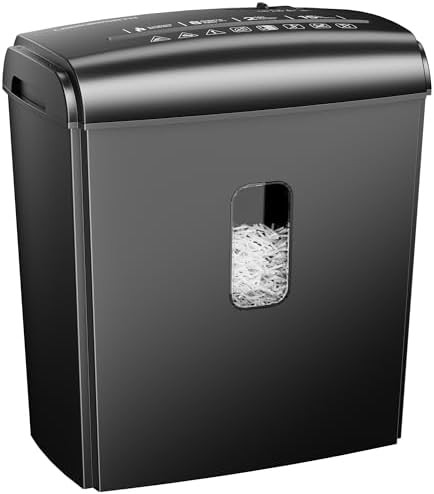 Micro cut shredder with transparent viewing window