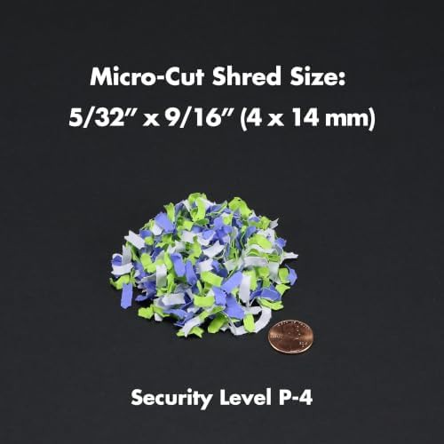 White 110 sheet auto feed micro cut shredder — photo 4