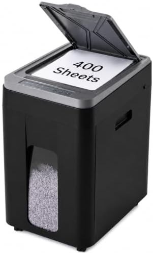 High capacity 400 sheet auto feed shredder