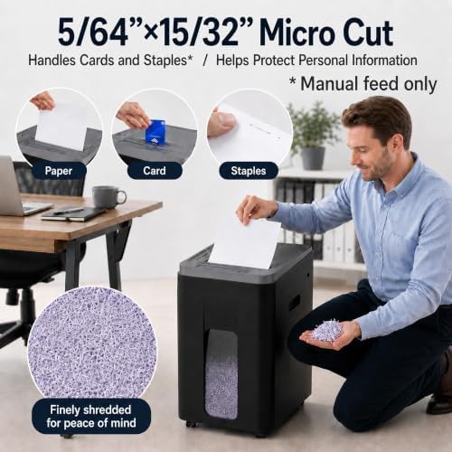 High capacity 400 sheet auto feed shredder — photo 4